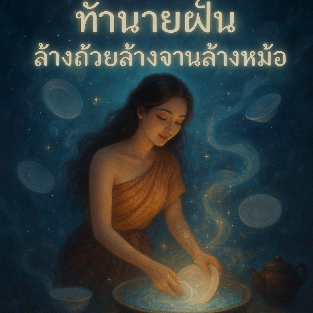 ล้างถ้วยล้างจานล้างหม้อ