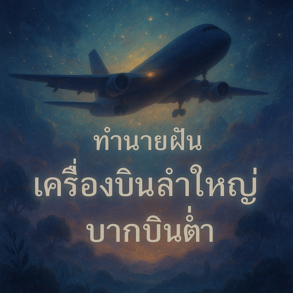 เครื่องบินลำใหญ่มากบินต่ำ