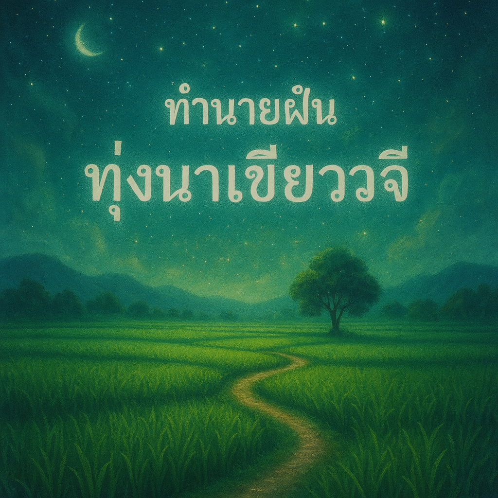 ทำนายฝัน ทุ่งนาเขียวขจี