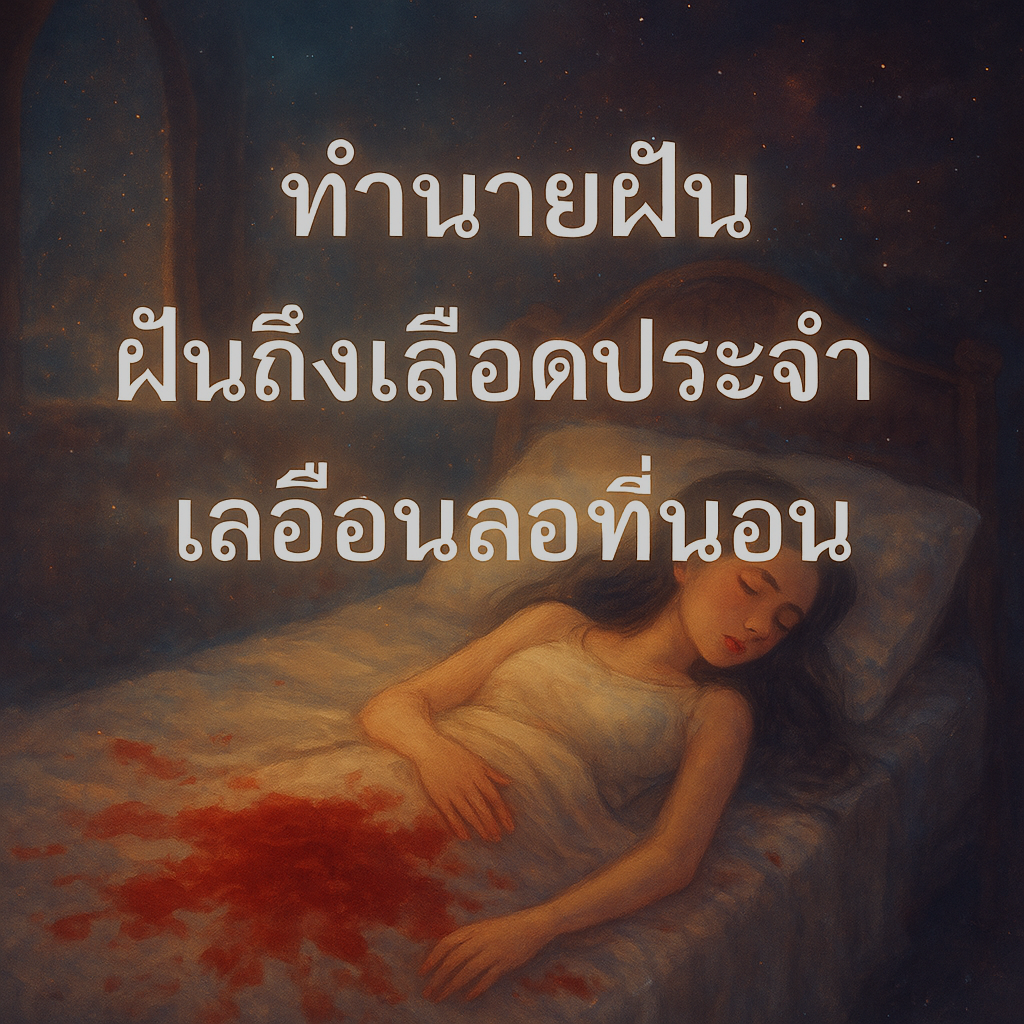 ฝันถึงเลือดประจำเดือนเลอะที่นอน