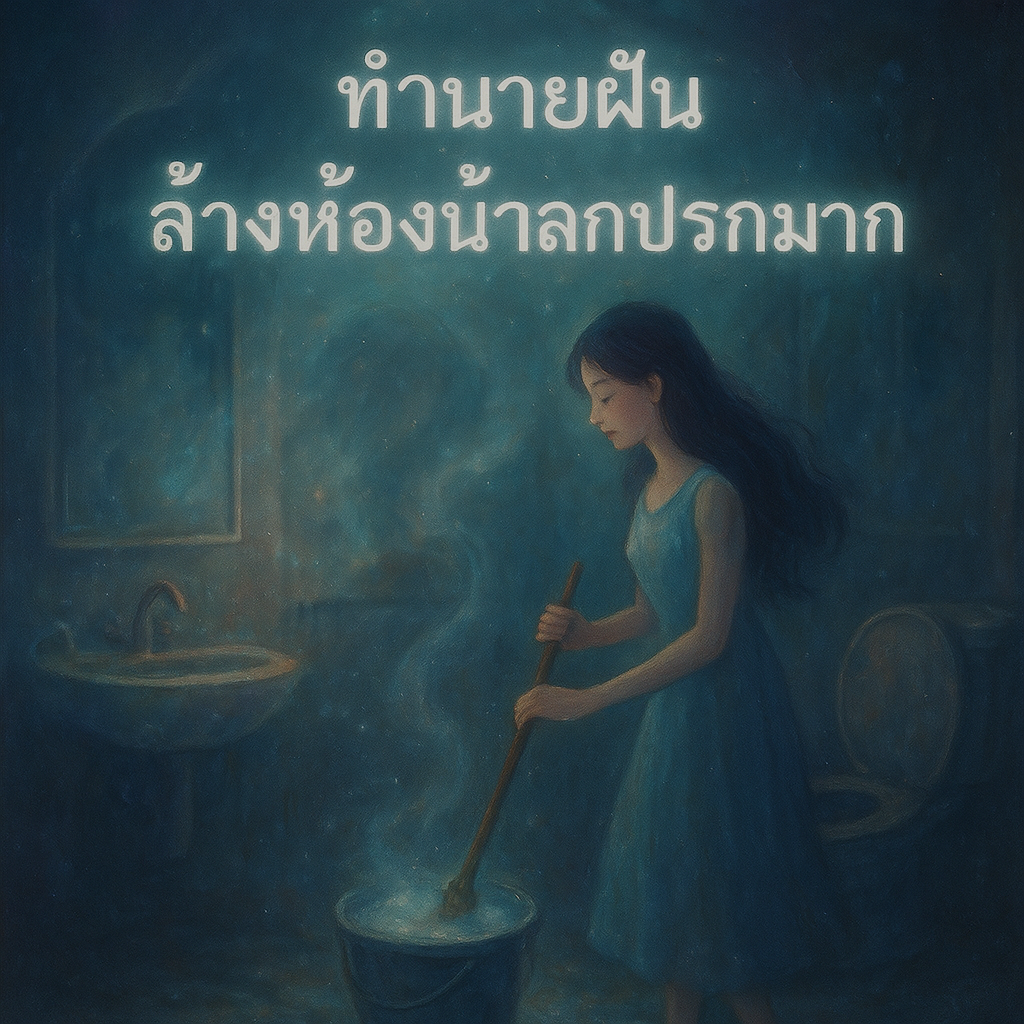 ล้างห้องนํ้าที่สกปรกมาก