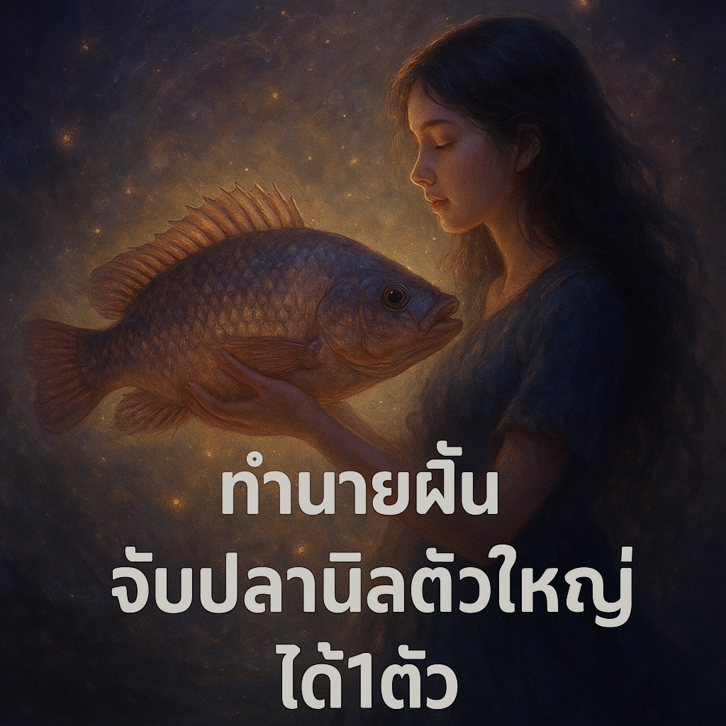 จับปลานิลตัวใหญ่ได้1ตัว