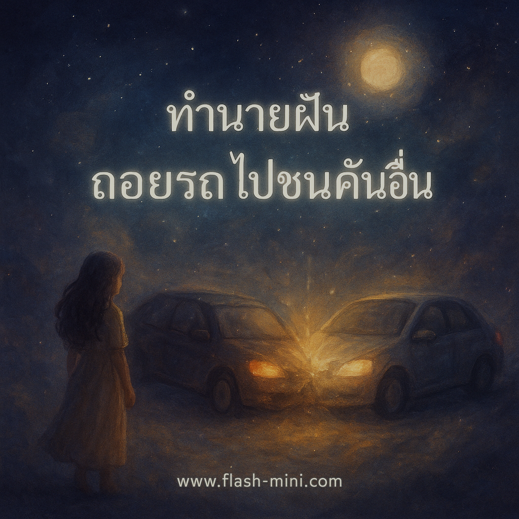 ถอยรถไปชนคันอื่น