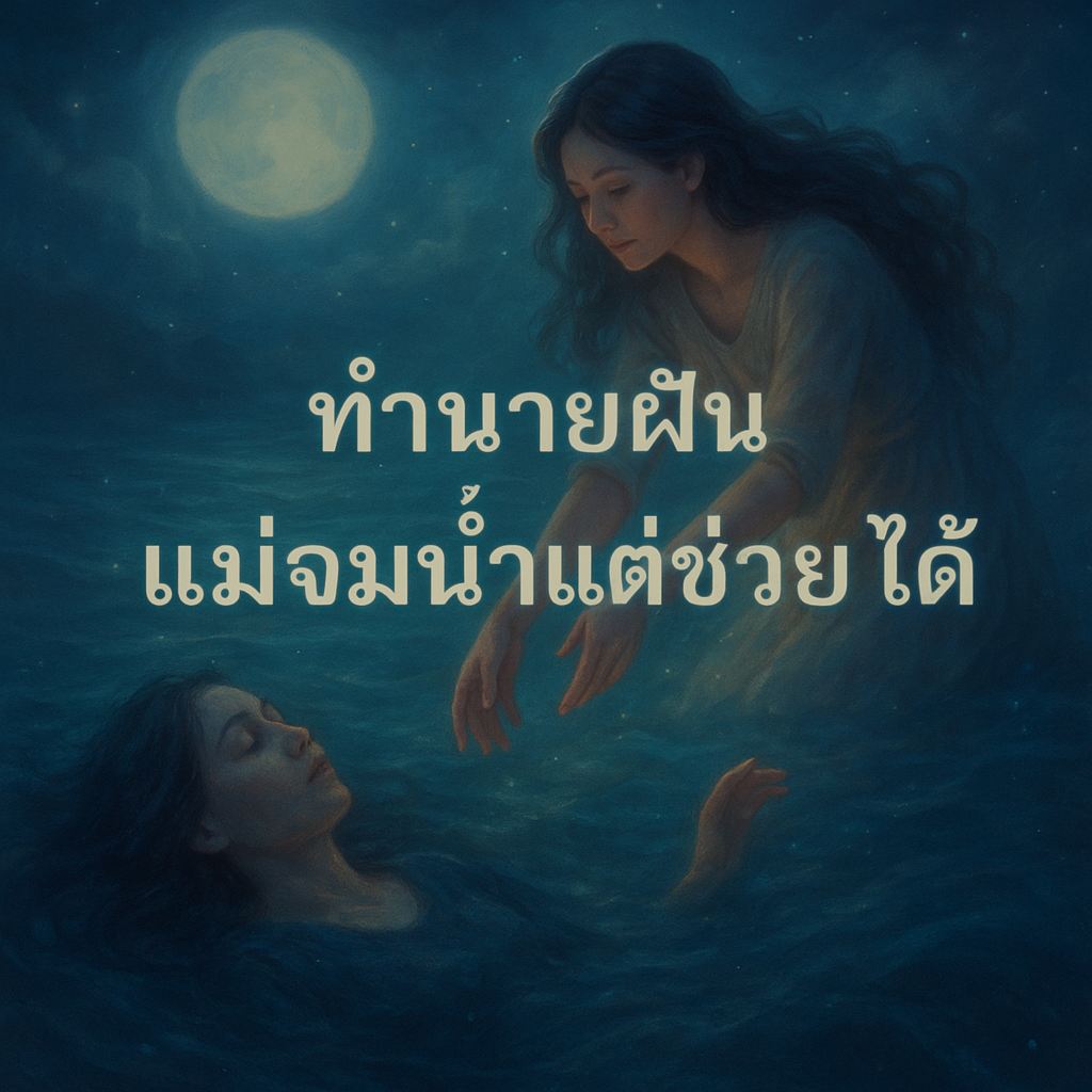 ทำนายฝันแม่จมน้ำแต่ช่วยได้