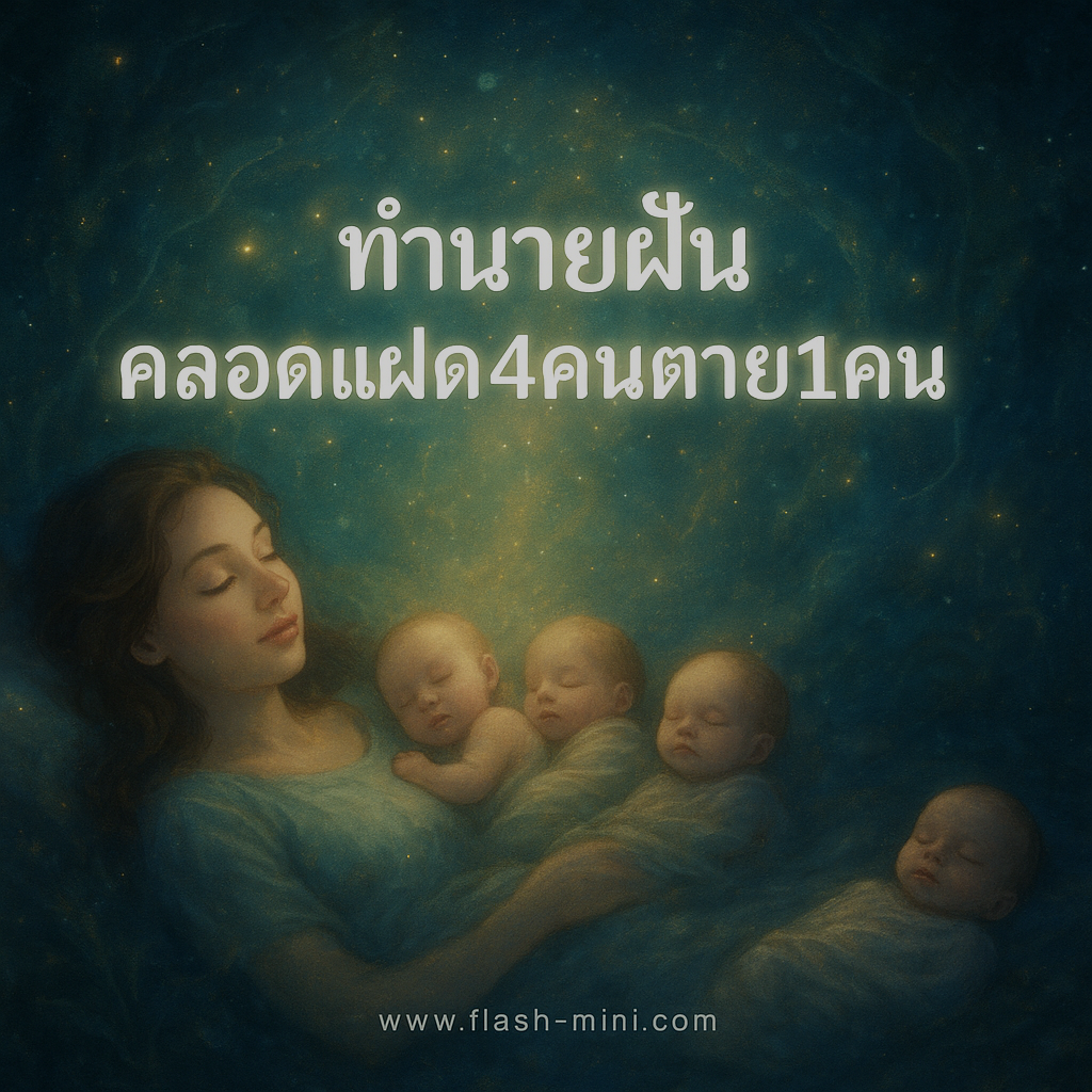 ทำนายฝัน คลอดแฝด4คนตาย1คน