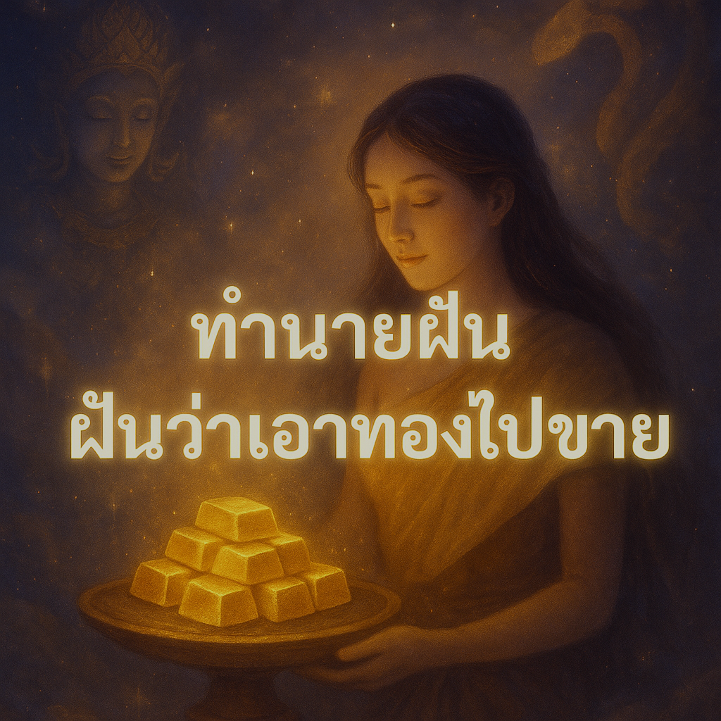 ทำนายฝัน ฝันว่าเอาทองไปขาย