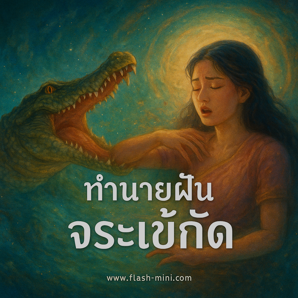 ทำนายฝัน จระเข้กัด