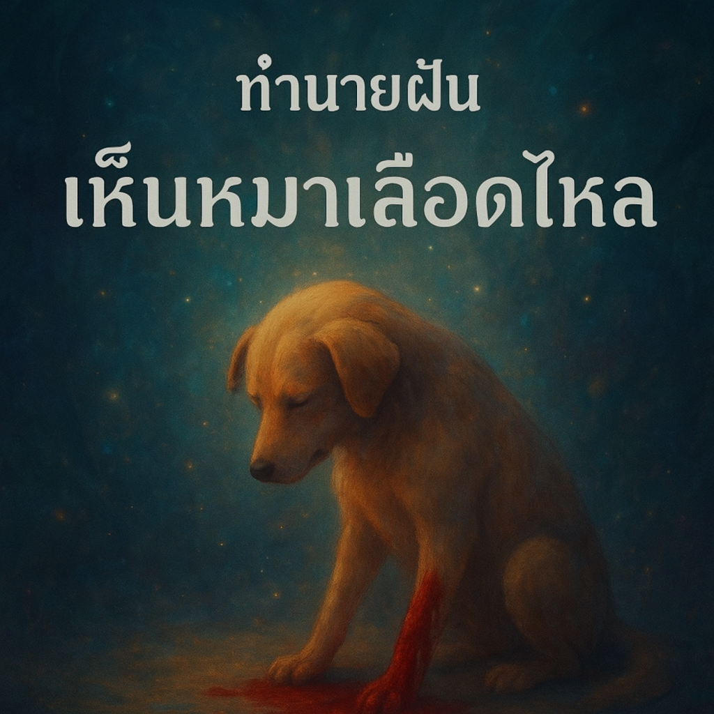 ทำนายฝันเห็นหมาเลือดไหล