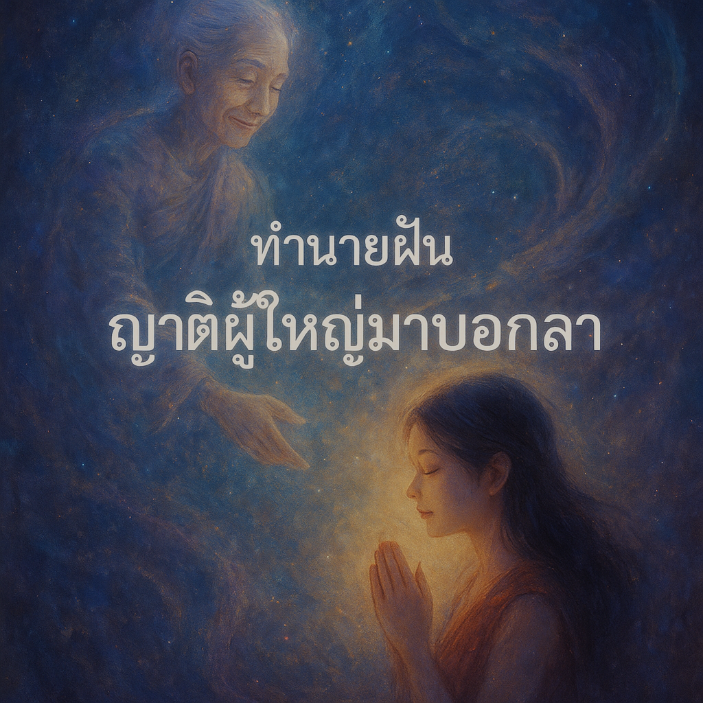 ทำนายฝัน ญาติผู้ใหญ่มาบอกลา