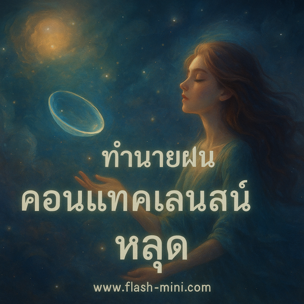 คอนแทคเลนส์หลุด