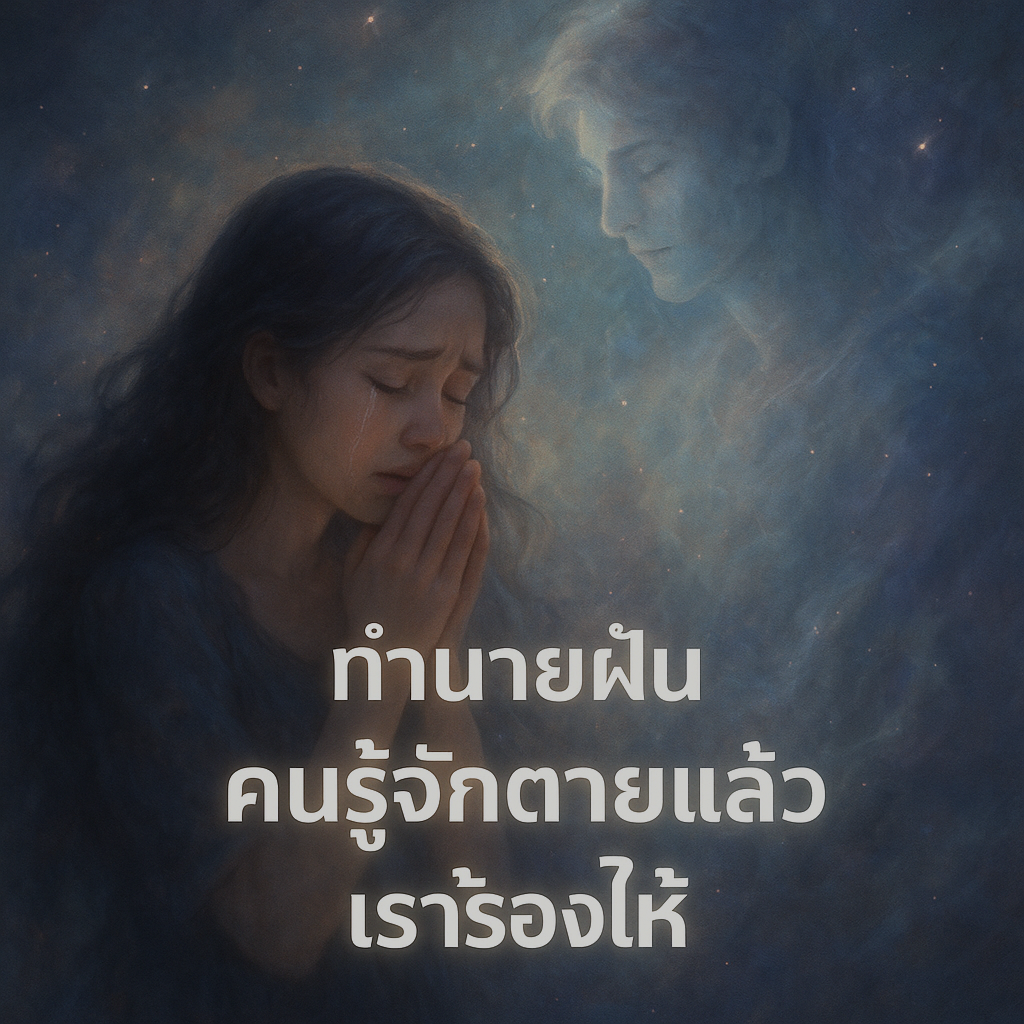 ทำนายฝัน คนรู้จักตายแล้วเราร้องไห้