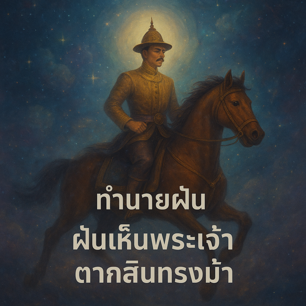 ทำนายฝัน ฝันเห็นพระเจ้าตากสินทรงม้า