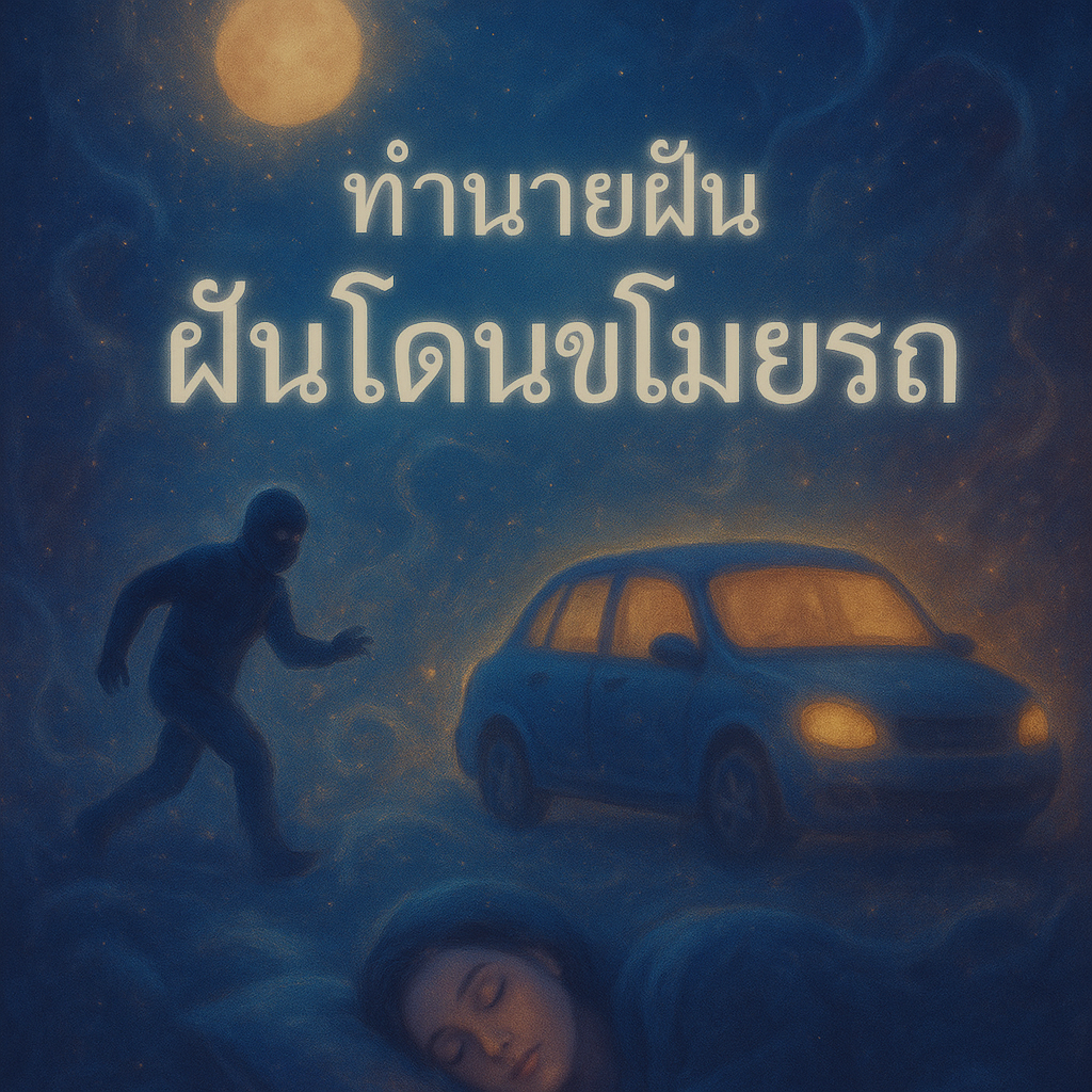 ทำนายฝัน ฝันโดนขโมยรถ