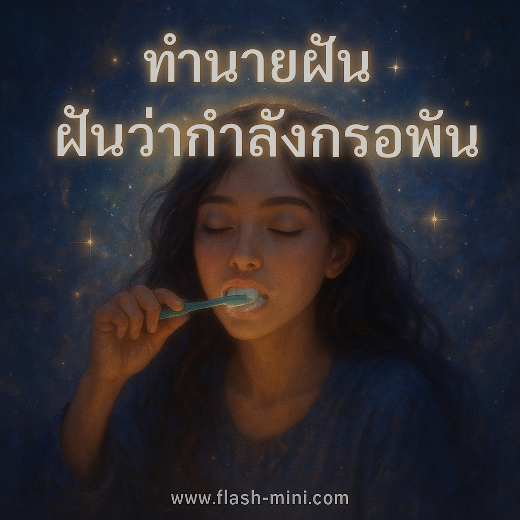 ทำนายฝัน ฝันว่ากำลังกรอฟัน