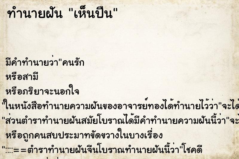 ทำนายฝัน เห็นปืน ทำนายฝัน เห็นปืน