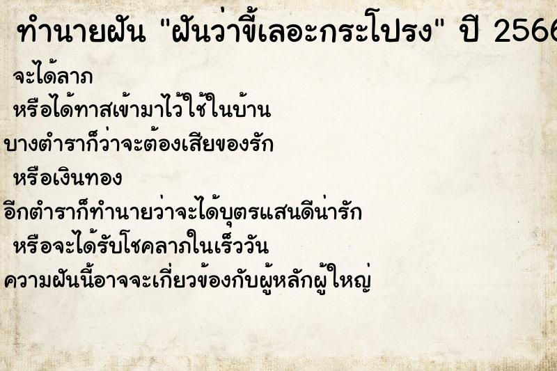 ทำนายฝันฝันว่าขี้เลอะกระโปรง ทำนายฝันทำนายฝันฝันว่าขี้เลอะกระโปรง
