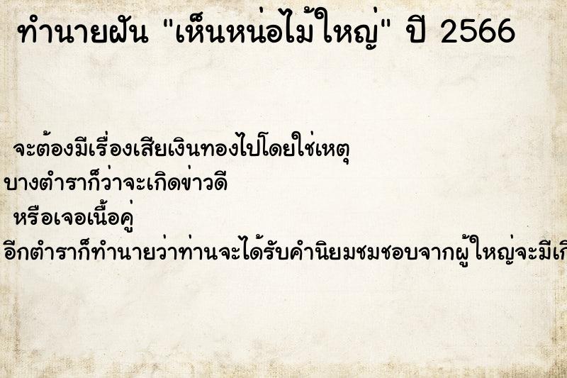 ทำนายฝันเห็นหน่อไม้ใหญ่ ทำนายฝันทำนายฝันเห็นหน่อไม้ใหญ่