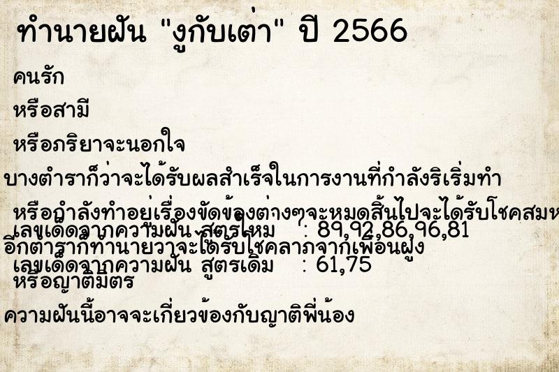ทำนายฝัน งูกับเต่า ทำนายฝัน งูกับเต่า