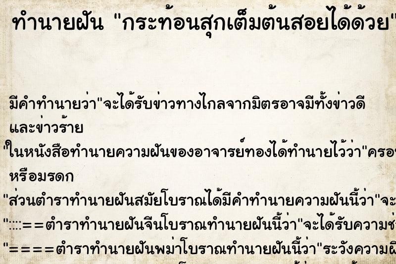 ทำนายฝัน กระท้อนสุกเต็มต้นสอยได้ด้วย ทำนายฝัน กระท้อนสุกเต็มต้นสอยได้ด้วย