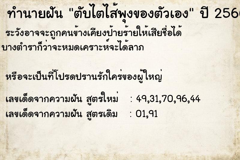 ทำนายฝัน ตับไตไส้พุงของตัวเอง ทำนายฝัน ตับไตไส้พุงของตัวเอง