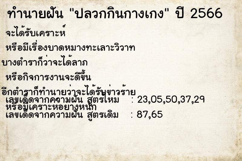ทำนายฝันทำนายฝันปลวกกินกางเกง