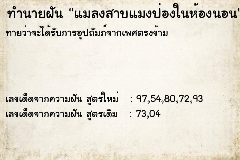 ทำนายฝันแมลงสาบแมงป่องในห้องนอน ทำนายฝันทำนายฝันแมลงสาบแมงป่องในห้องนอน