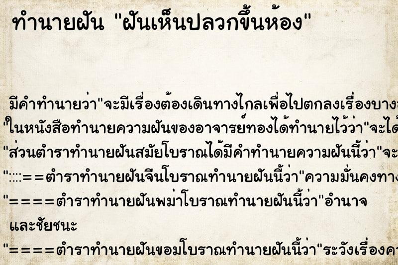 ทำนายฝันฝันเห็นปลวกขึ้นห้อง ทำนายฝันทำนายฝันฝันเห็นปลวกขึ้นห้อง