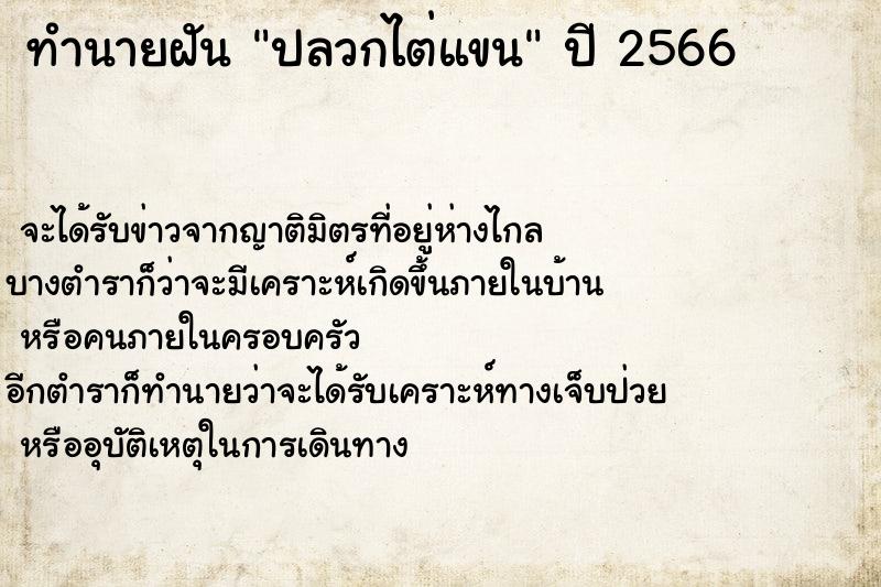 ทำนายฝันปลวกไต่แขน ทำนายฝันทำนายฝันปลวกไต่แขน