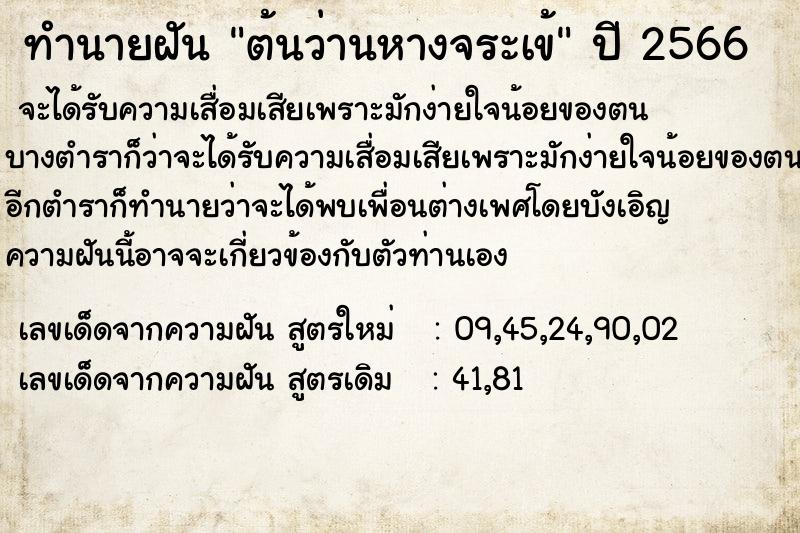 ทำนายฝัน ต้นว่านหางจระเข้