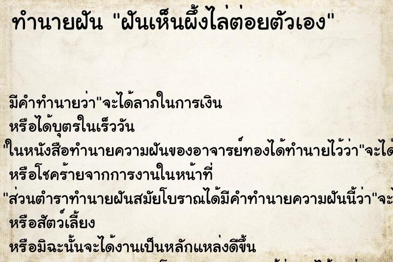 ทำนายฝัน ฝันเห็นผึ้งไล่ต่อยตัวเอง ตำราโบราณ แม่นที่สุดในโลก