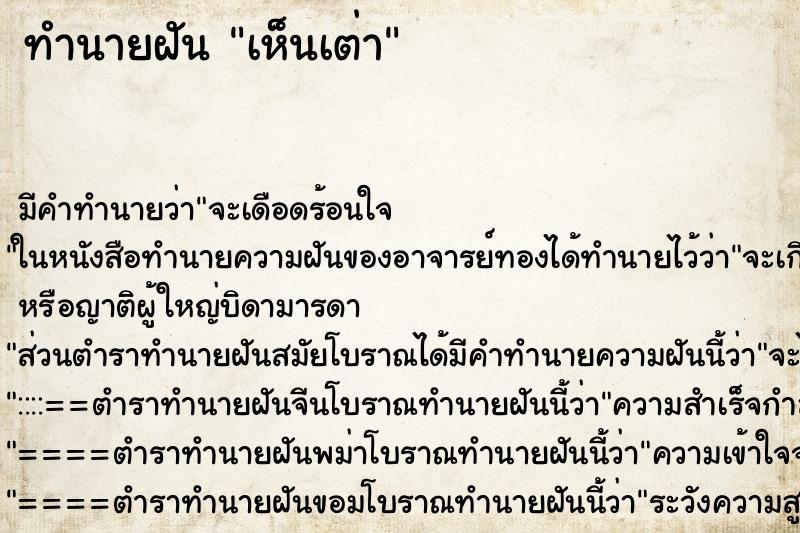 ทำนายฝัน เห็นเต่า ตำราโบราณ แม่นที่สุดในโลก