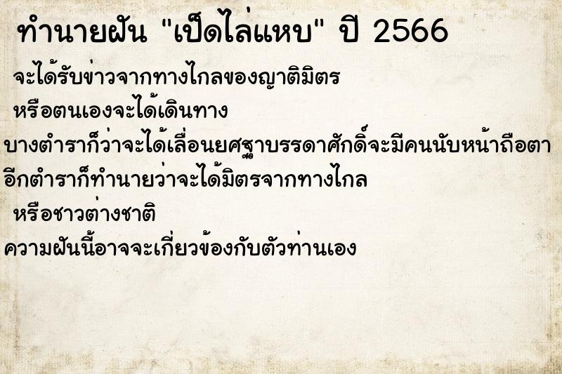 ทำนายฝัน เป็ดไล่แหบ ทำนายฝัน เป็ดไล่แหบ