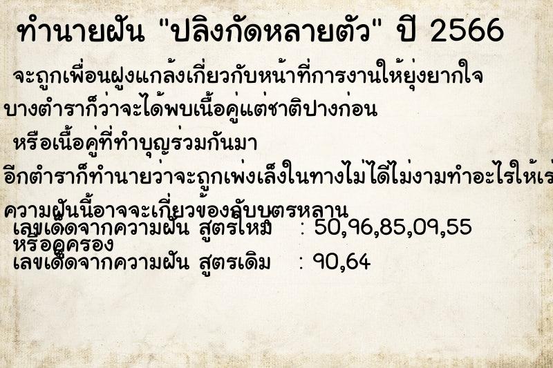 ทำนายฝัน ปลิงกัดหลายตัว ทำนายฝัน ปลิงกัดหลายตัว