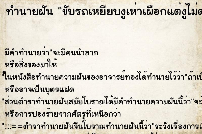 ทำนายฝัน ขับรถเหยียบงูเห่าเผือกแต่งูไม่ตาย ทำนายฝัน ขับรถเหยียบงูเห่าเผือกแต่งูไม่ตาย