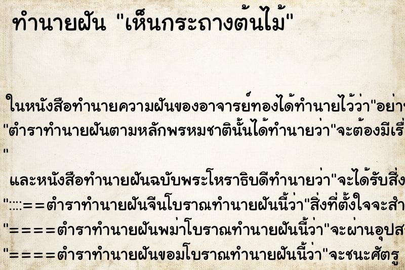 ทำนายฝัน เห็นกระถางต้นไม้ ทำนายฝัน เห็นกระถางต้นไม้