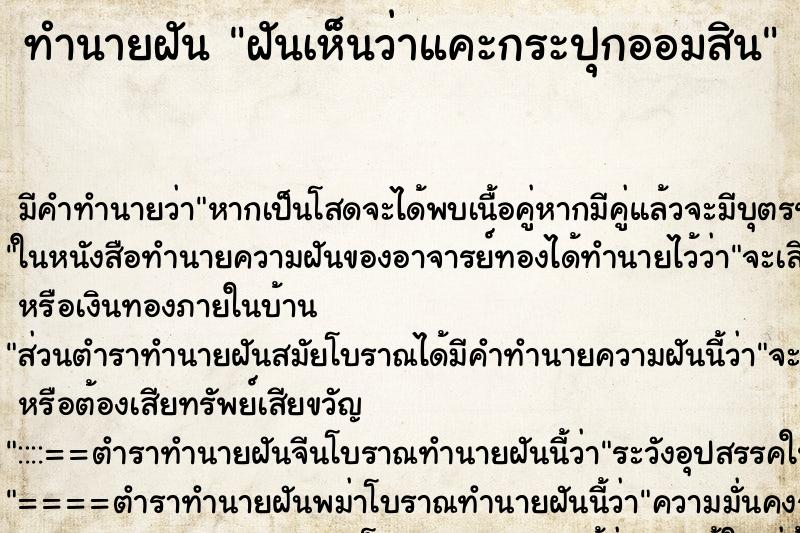 ทำนายฝัน ฝันเห็นว่าแคะกระปุกออมสิน ทำนายฝัน ฝันเห็นว่าแคะกระปุกออมสิน