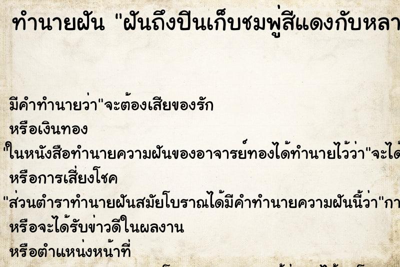 ทำนายฝัน ฝันถึงปีนเก็บชมพู่สีแดงกับหลาน ทำนายฝัน ฝันถึงปีนเก็บชมพู่สีแดงกับหลาน