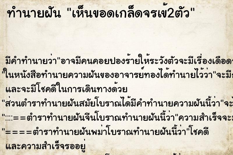 ทำนายฝัน เห็นขอดเกล็ดจรเข้2ตัว ทำนายฝัน เห็นขอดเกล็ดจรเข้2ตัว