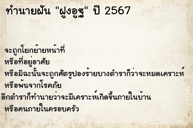 ทำนายฝันทำนายฝันฝูงอูฐ