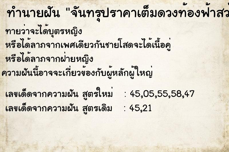 ทำนายฝัน จันทรุปราคาเต็มดวงท้องฟ้าสว่าง ทำนายฝัน จันทรุปราคาเต็มดวงท้องฟ้าสว่าง