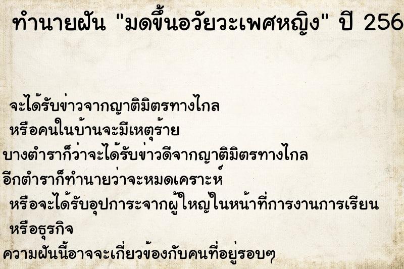 ทำนายฝันมดขึ้นอวัยวะเพศหญิง ทำนายฝันทำนายฝันมดขึ้นอวัยวะเพศหญิง