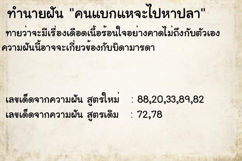 ทำนายฝันคนแบกแหจะไปหาปลา ทำนายฝันทำนายฝันคนแบกแหจะไปหาปลา