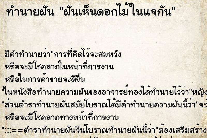 ทำนายฝัน ฝันเห็นดอกไม้ในแจกัน ตำราโบราณ แม่นที่สุดในโลก