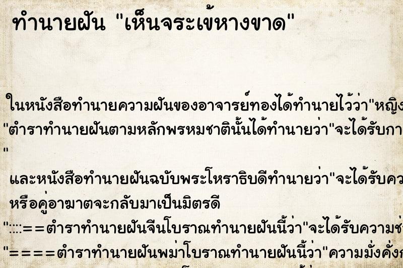 ทำนายฝันเห็นจระเข้หางขาด ทำนายฝันทำนายฝันเห็นจระเข้หางขาด