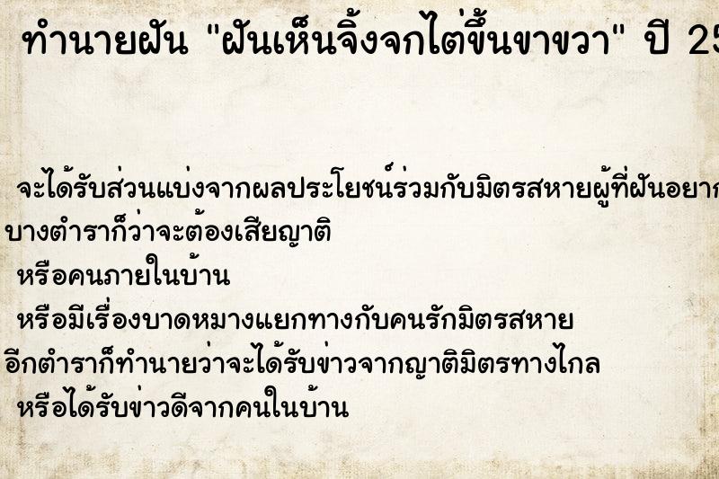 ทำนายฝันฝันเห็นจิ้งจกไต่ขึ้นขาขวา ทำนายฝันทำนายฝันฝันเห็นจิ้งจกไต่ขึ้นขาขวา