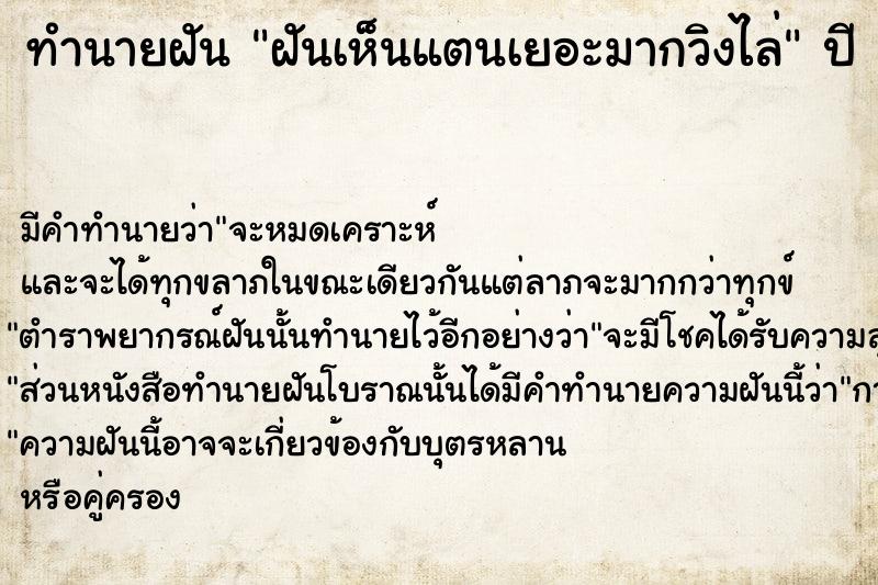 ทำนายฝัน ฝันเห็นแตนเยอะมากวิงไล่ ทำนายฝัน ฝันเห็นแตนเยอะมากวิงไล่