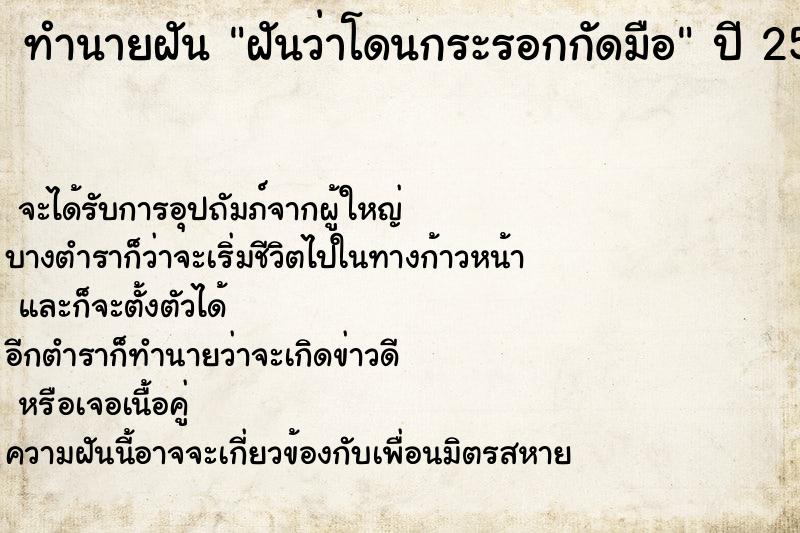 ทำนายฝันฝันว่าโดนกระรอกกัดมือ ทำนายฝันทำนายฝันฝันว่าโดนกระรอกกัดมือ