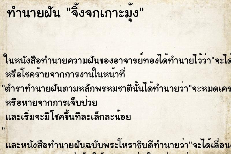 ทำนายฝัน จิ้งจกเกาะมุ้ง ทำนายฝัน จิ้งจกเกาะมุ้ง