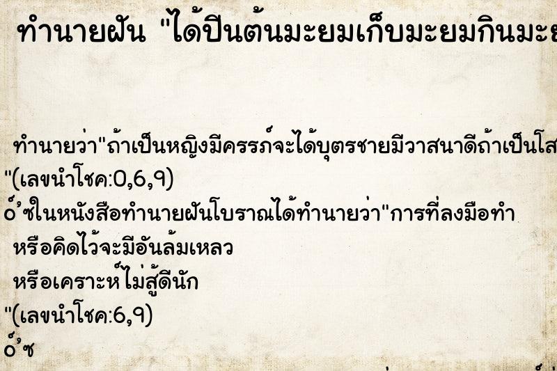 ทำนายฝัน ได้ปีนต้นมะยมเก็บมะยมกินมะยมมีแต่ลูกงามๆ ทำนายฝัน ได้ปีนต้นมะยมเก็บมะยมกินมะยมมีแต่ลูกงามๆ