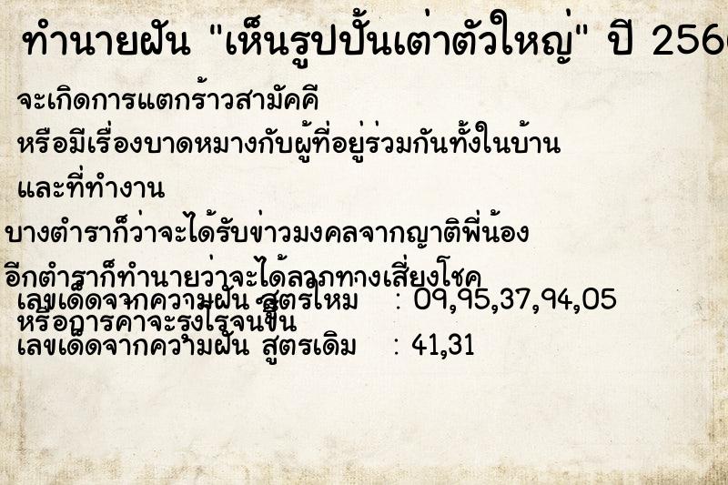 ทำนายฝัน เห็นรูปปั้นเต่าตัวใหญ่ ตำราโบราณ แม่นที่สุดในโลก